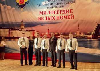 Сосновский полицейский принял участие в акции МВД России в Санкт-Петербурге