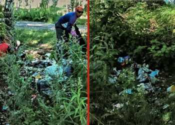 Отряд главы в Есаульском боролся с мусором и удивлялся пустым урнам