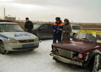 В Сосновском районе гонки на льду прервали спасатели