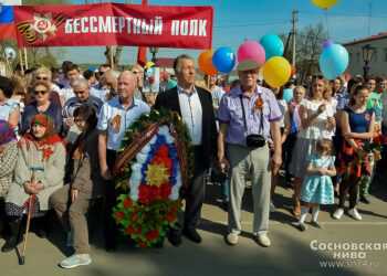 Шествие «Бессмертного полка» в Долгодеревенском