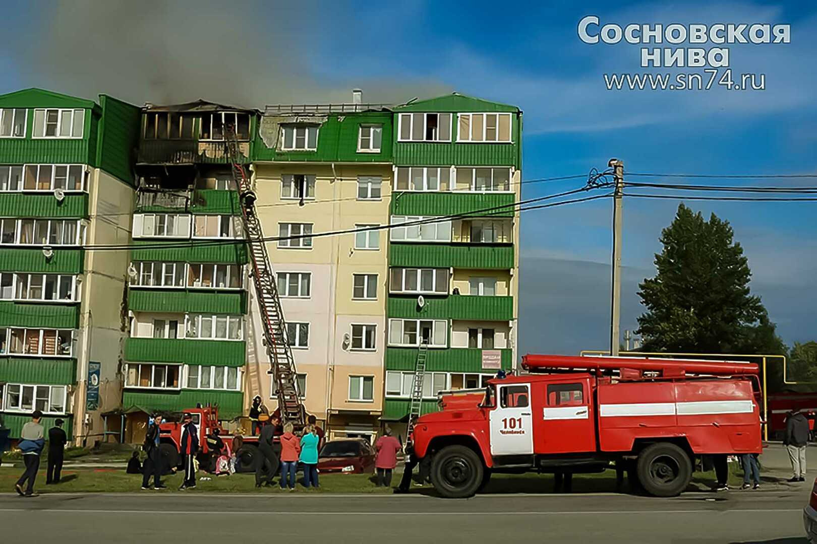 В Долгодеревенском пожар уничтожил несколько квартир пятиэтажки -  Сосновская Нива