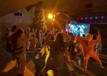 В Рощино прошла детская дискотека в кигуруми