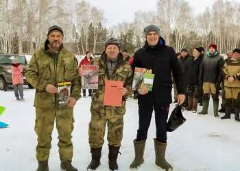 Охотники Сосновского района на соревнованиях по биатлону