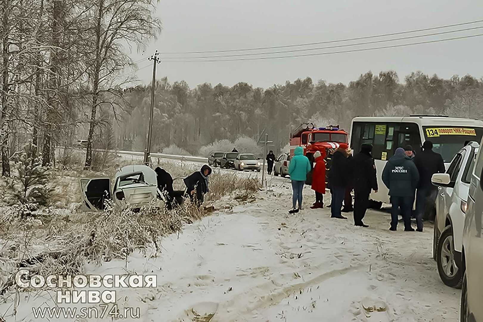 В столкновении с маршруткой возле Рощино погибли люди - Сосновская Нива