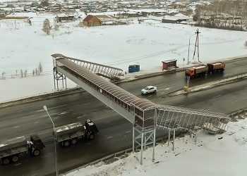 В Сосновском районе завершено строительство двух надземных переходов