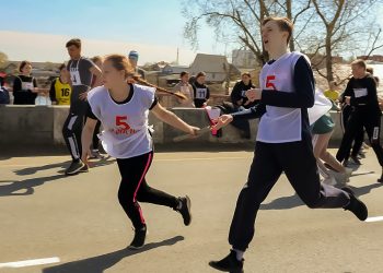 В Долгодеревенском в честь Дня Победы состоялась эстафета