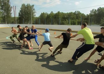 Воспитанники Есаульской школы-интерната соревновались на «Веселых стартах»
