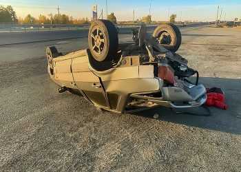 В Сосновском районе ВАЗ перевернулся от столкновения с Ауди