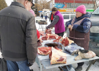 Чем торгуют на ярмарке в Долгодеревенском