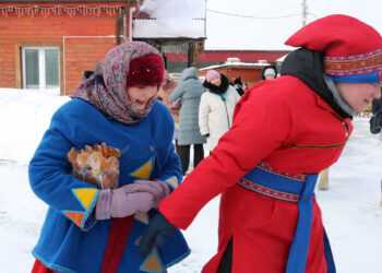 Жители Сосновского района проводили зиму на Касаргах