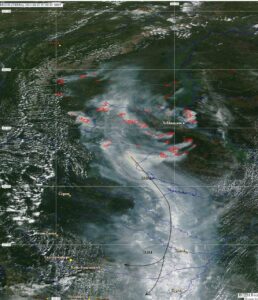 Челябинскую область накрывает смогом от лесных пожаров в ХМАО