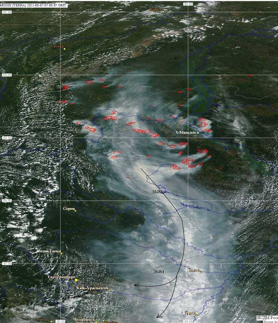 Карта пожаров екатеринбург лесных