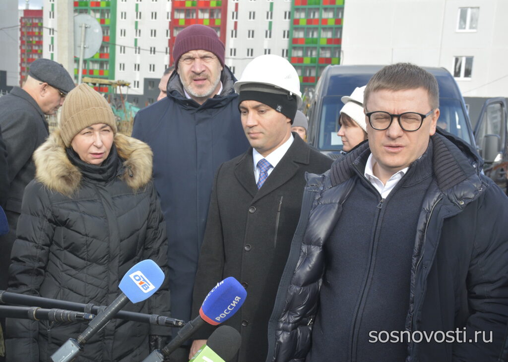 Алексей Текслер проверил строительство школ в Сосновском районе