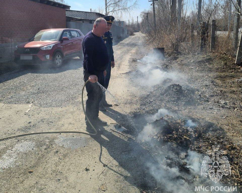 Жителей Сосновского района наказали за сжигание сухостоя