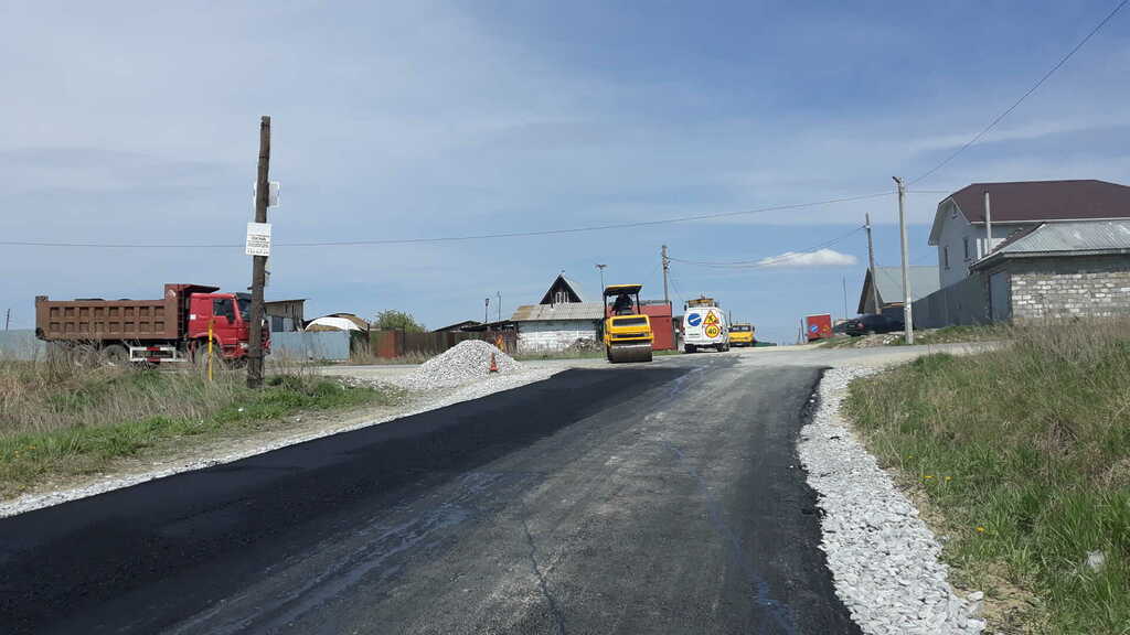 В селе Большое Баландино построена еще одна асфальтированная улица