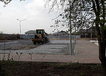 В Большое Баландино пришла строительная техника