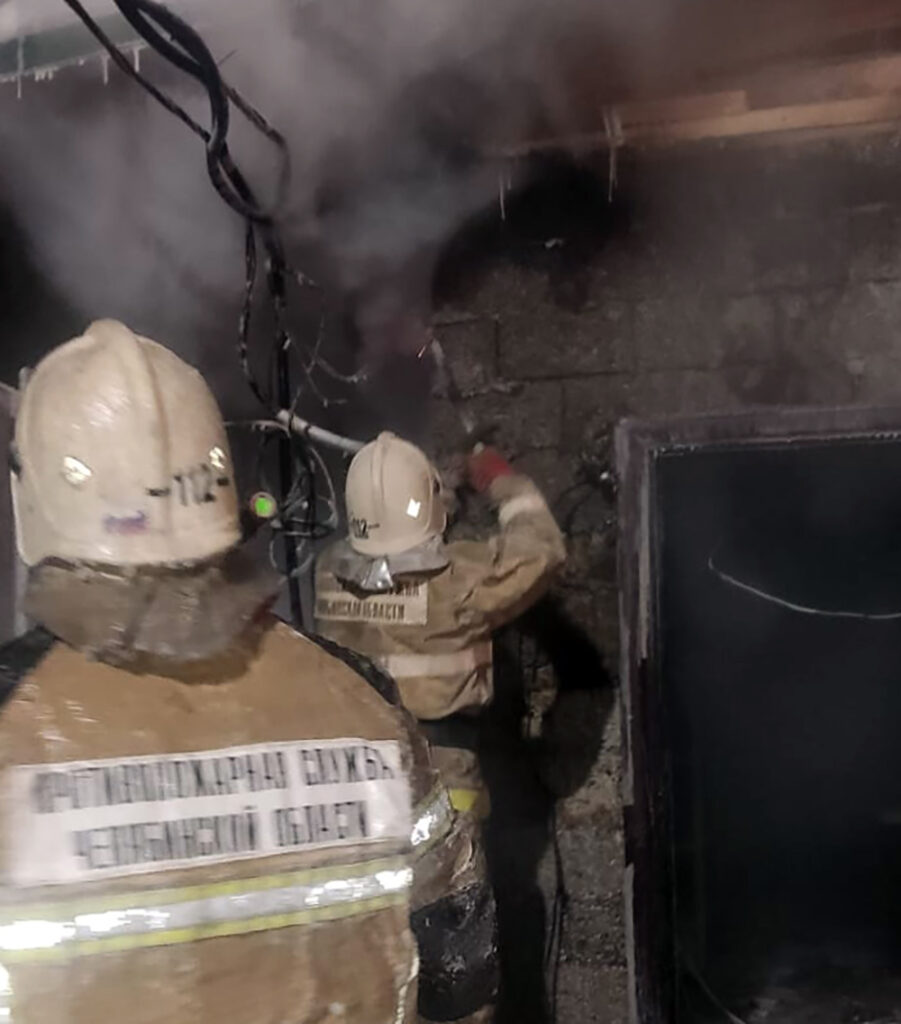 В Сосновском районе пожар уничтожил заправочную станцию