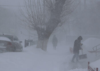 Новый год запомнится обилием снега и сильным ветром