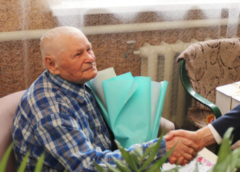 Участника войны из Сосновского района поздравили со 100-летием