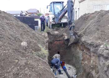 Водопровод строят в Большом Баландино