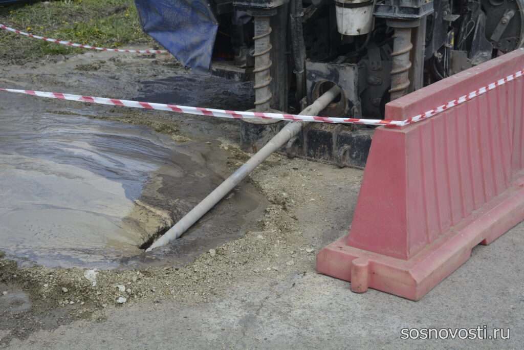 В Долгодеревенском начались работы по закольцовке системы канализации