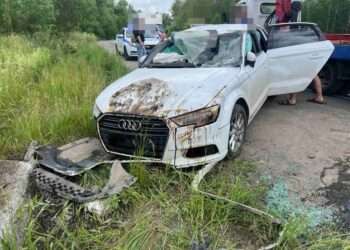 Автоледи опрокинулась на «Ауди» в Сосновском районе