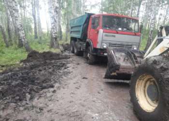 Отсыпку дороги из Высокого завершат после непогоды