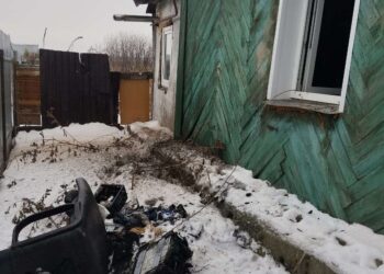 В селе Полетаево-1 произошел пожар в частном доме