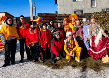 В посёлке Саргазы с размахом прошли праздничные масленичные гуляния