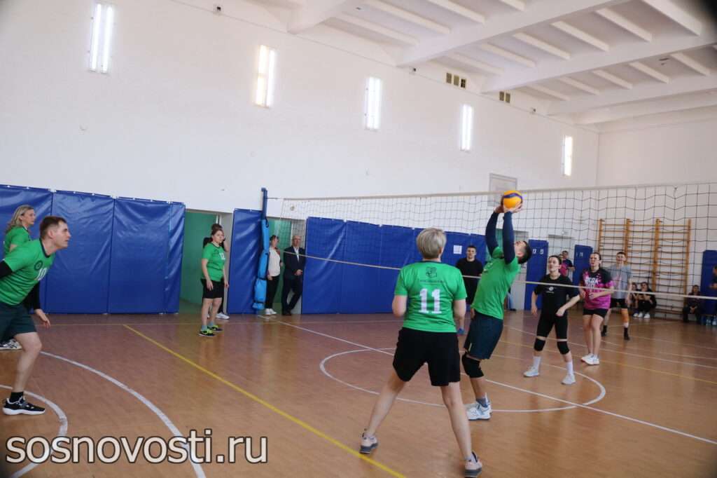  Педагоги Сосновского района сыграли в волейбол