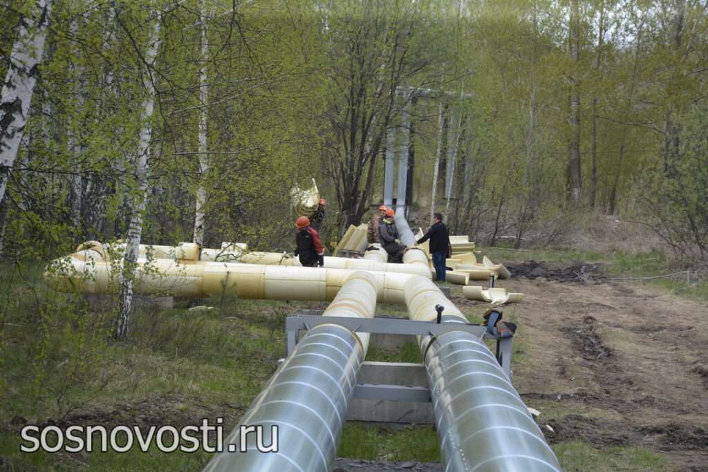 Новую одежду получит теплотрасса в поселке Рощино