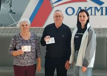 Активные лидеры: сотрудники «Олимпа» получили золотые знаки ГТО