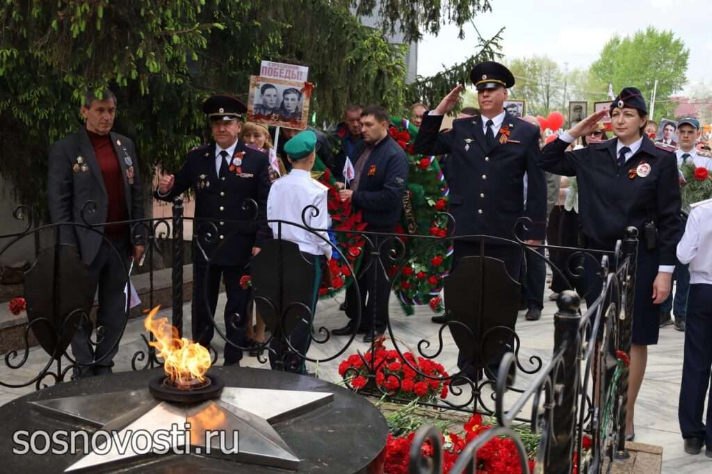 В Сосновском районе состоялось шествие Бессмертного полка