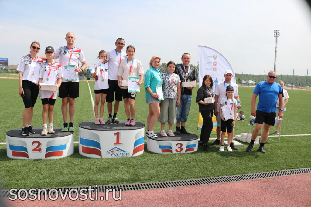 Районный чемпионат спортивных семей прошел в Долгодеревенском