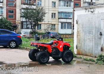 В Сосновском районе сотрудники ГАИ остановили детей на квадроцикле