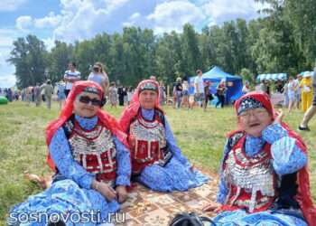 Сосновская юрта удивляла гостей на Сабантуе