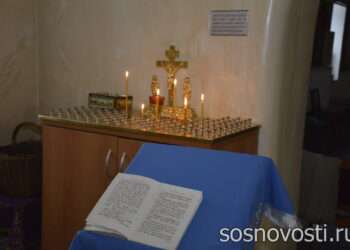 В храме Долгодеревенского провели панихиду по погибшим воинам