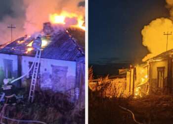 В Витаминном вспыхнул нежилой дом