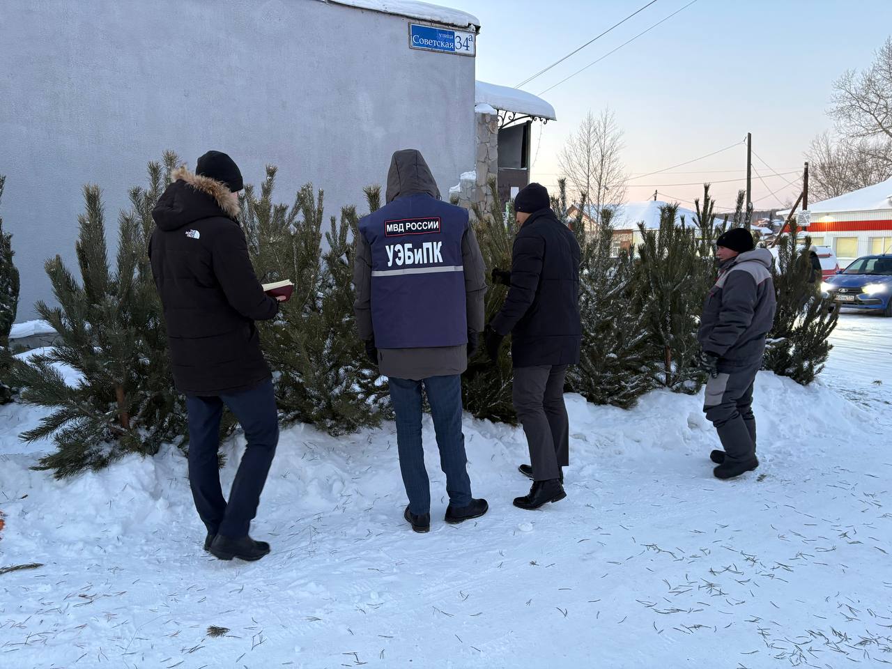 Полицейские проверили точки продажи пиротехники и новогодних елей