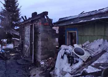 В Полетаево вспыхнул жилой дом