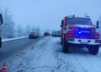 В Сосновском округе пожарные помогли в ликвидации ДТП