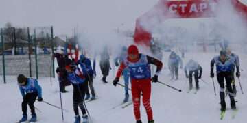 В Сосновском округе прошла лыжная гонка в память о бойцах СВО