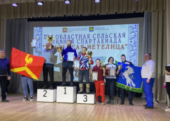 Сборная Сосновского округа вошла в пятерку сильнейших на зимних сельских играх