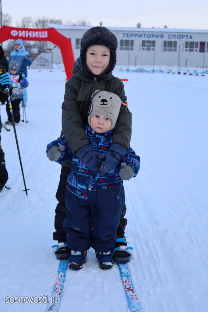 Сосновские спортсмены приняли участие в «Лыжне России- 2026»