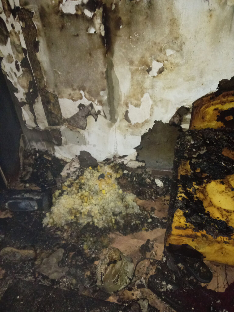 В Полетаево в пожаре погиб мужчина