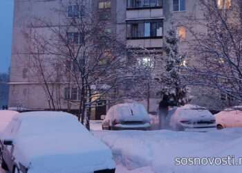 Поселок Мирный вошел в тройку лидеров по количеству выпавшего снега в марте