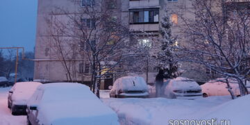 Поселок Мирный вошел в тройку лидеров по количеству выпавшего снега в марте