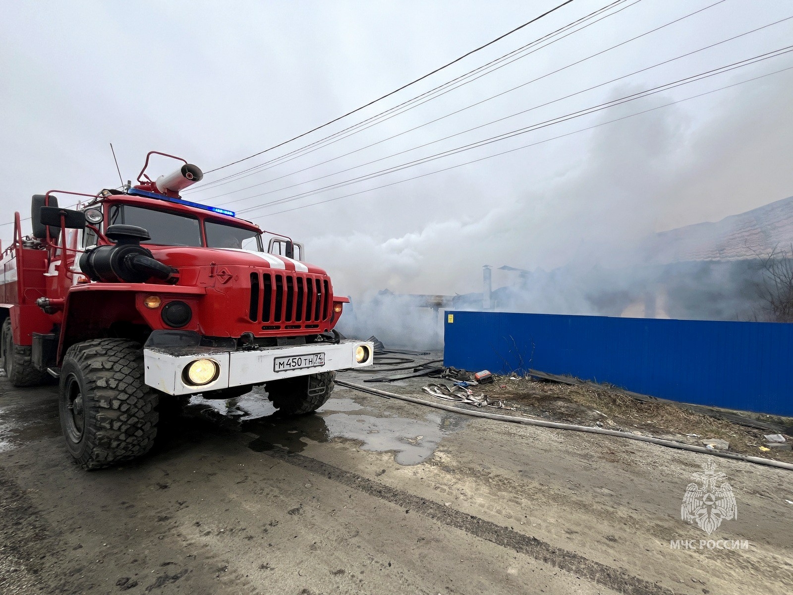 Огнеборцы ликвидировали два пожара в Сосновском округе