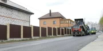 В Сосновском округе дорожные работы идут полным ходом