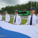 Сила в единстве: Сосновские школьники развернули 100-метровый триколор на трассе М-5 и спели гимн